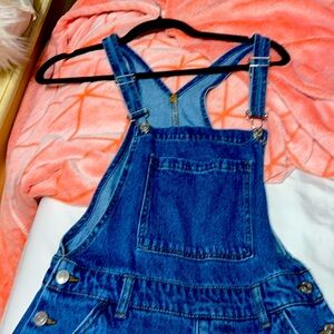 Forever 21 overalls boot wide leg